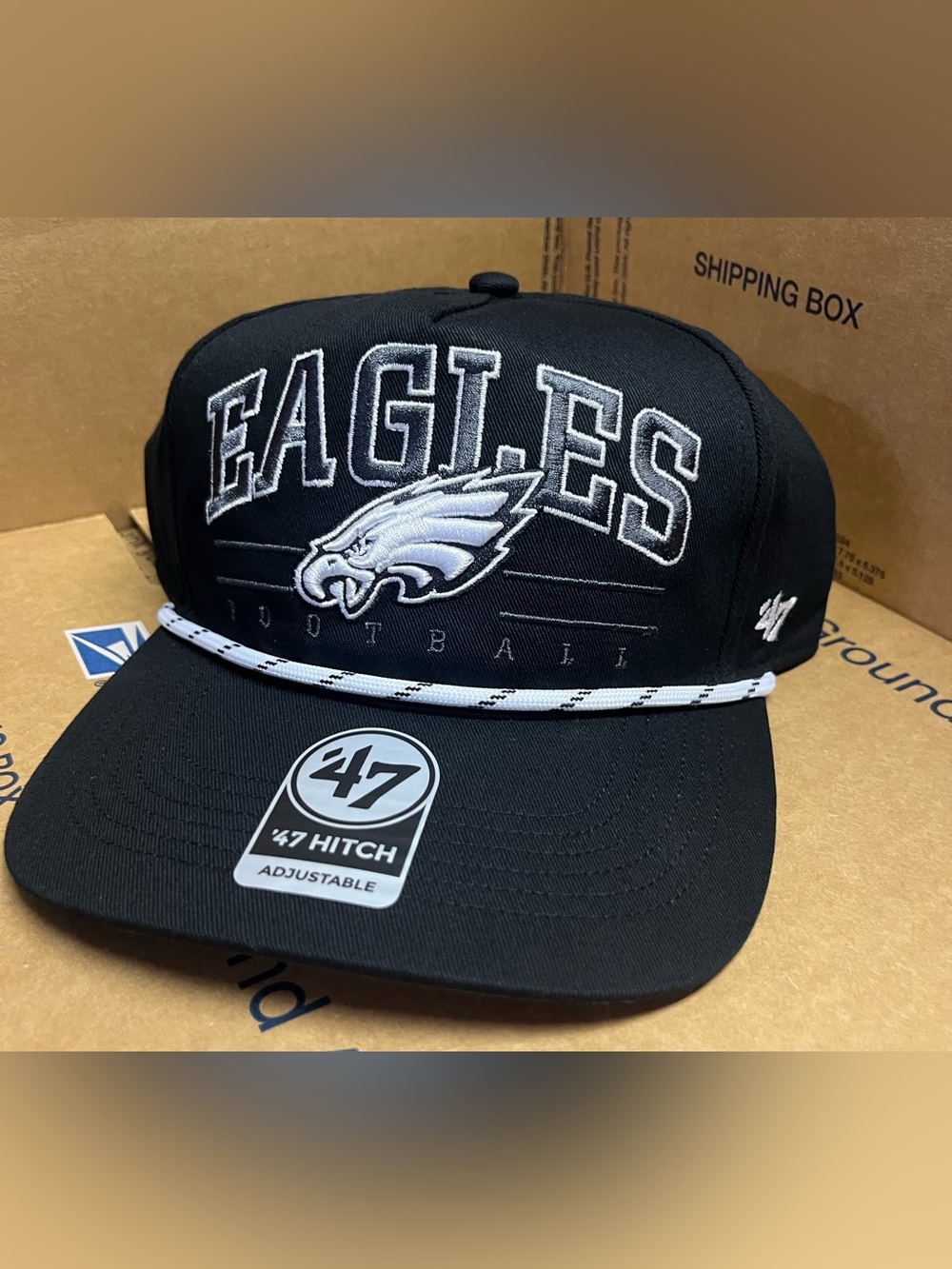 Philadelphia Eagles - Black Roscoe Speckle Hitch Hat 47 Brand